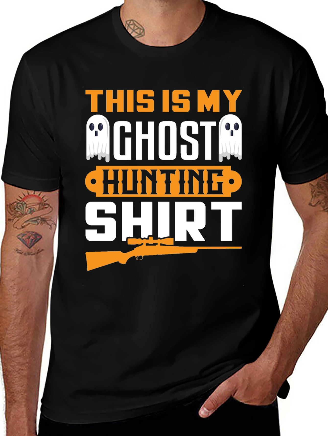 Variant 2 of Ghost Hunting Shirt Funny Halloween Graphic Tee