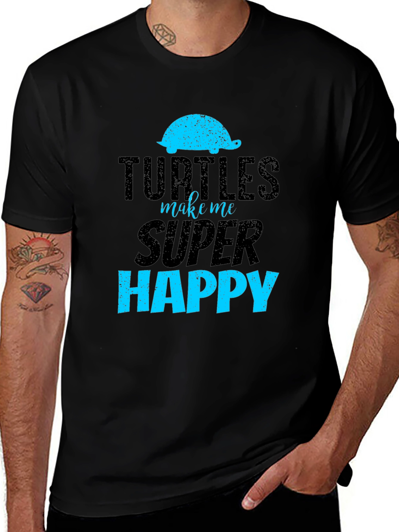 Variant 30 of Turtles Make Me Super Happy Graphic T-Shirt