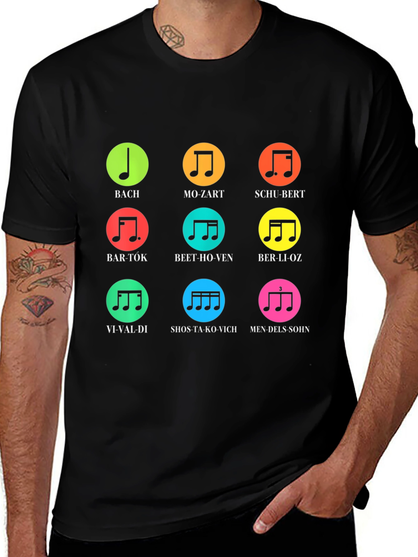 Composer Music Note T-Shirt | Classical Musicians Tee