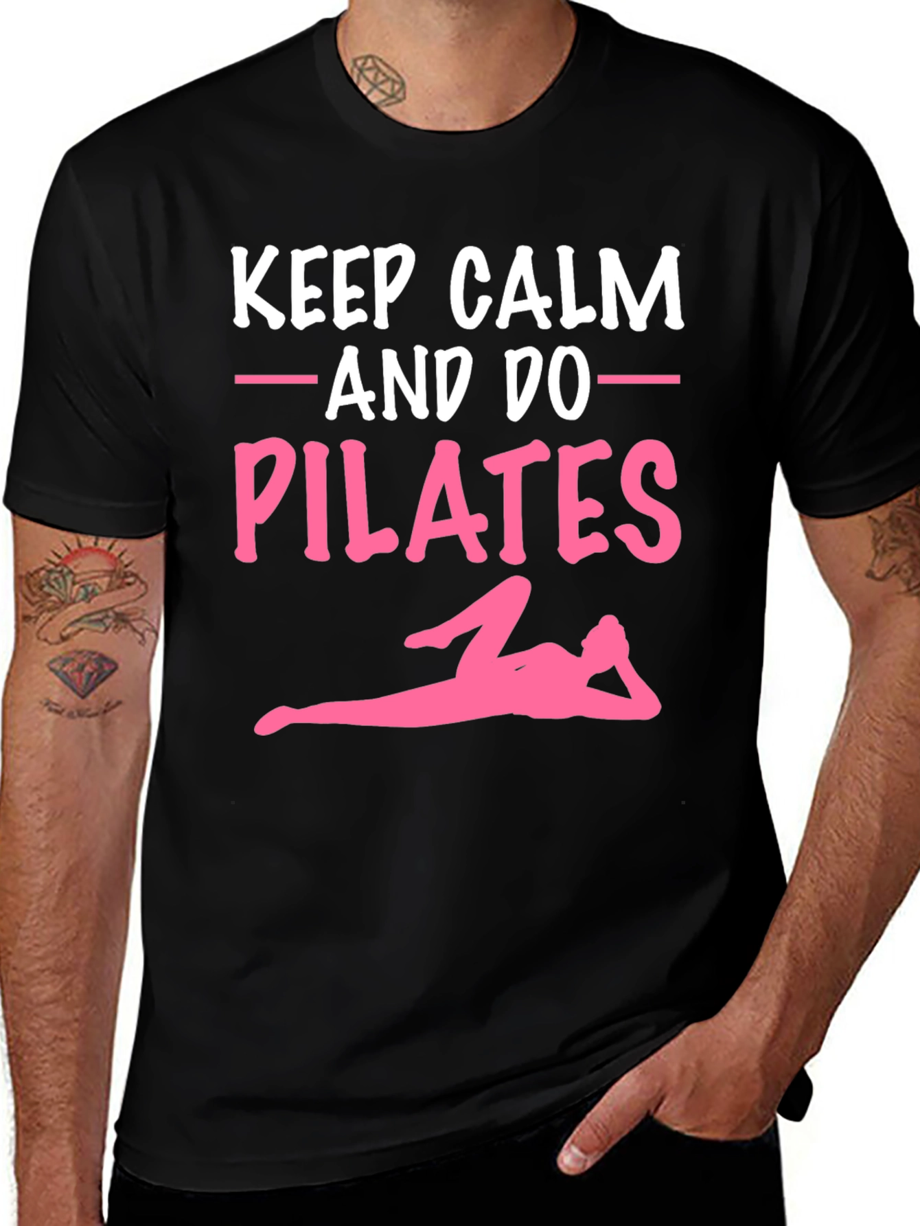 Variant 2 of Keep Calm & Do Pilates Graphic Tee