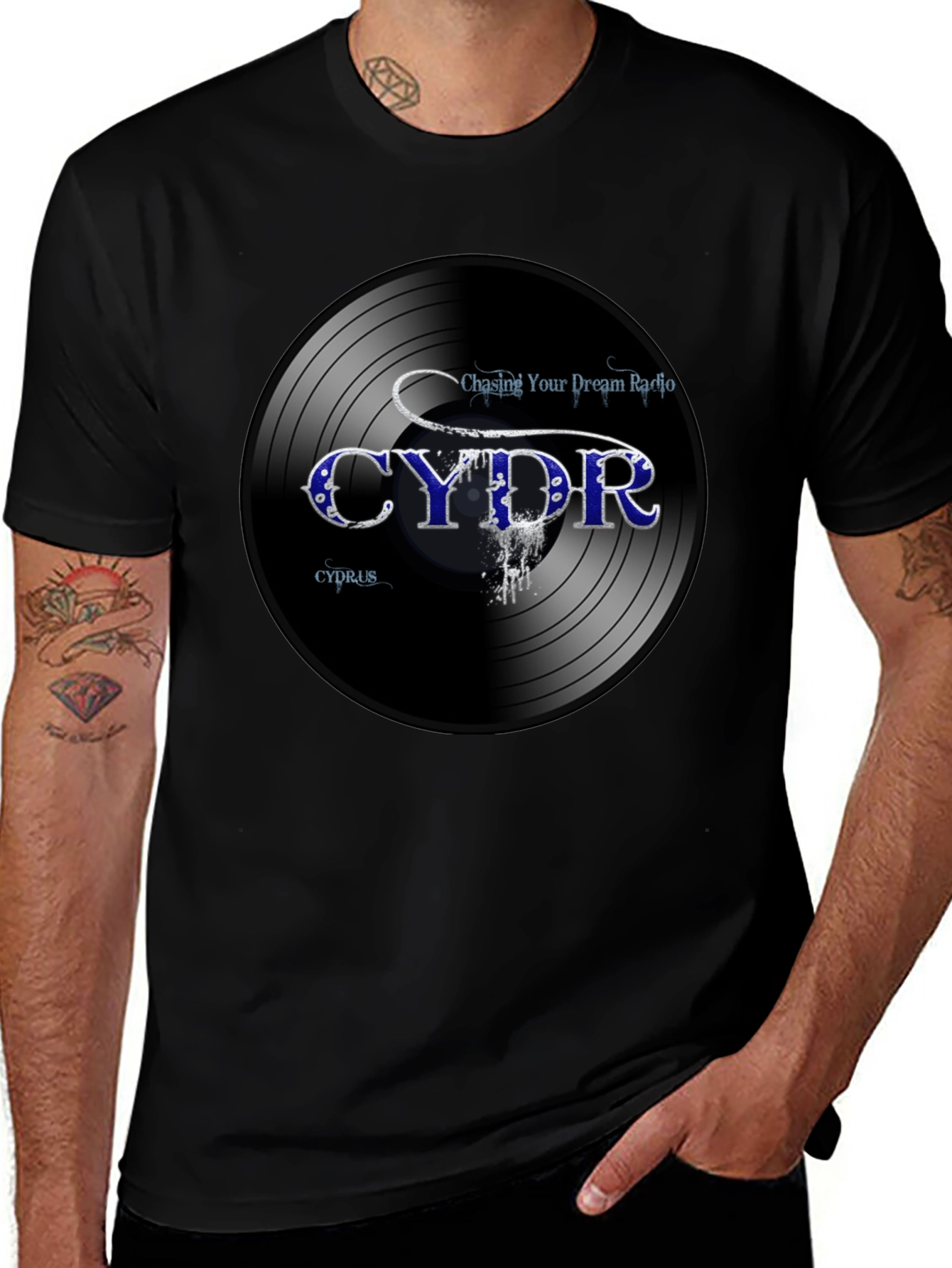CYDR Vinyl Record Graphic Tee - Chasing Your Dream Radio