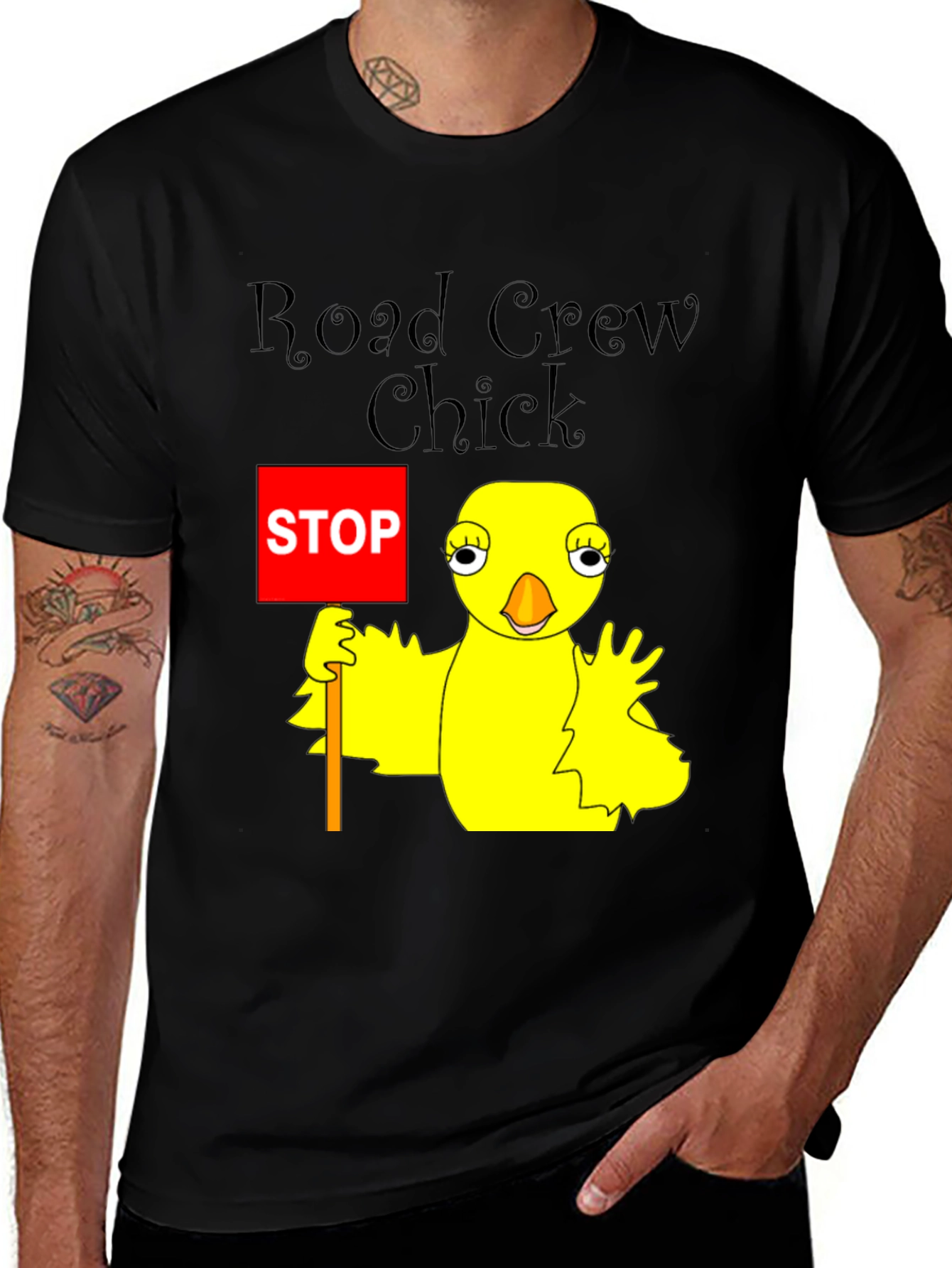 Variant 6 of Road Crew Chick Graphic T-Shirt