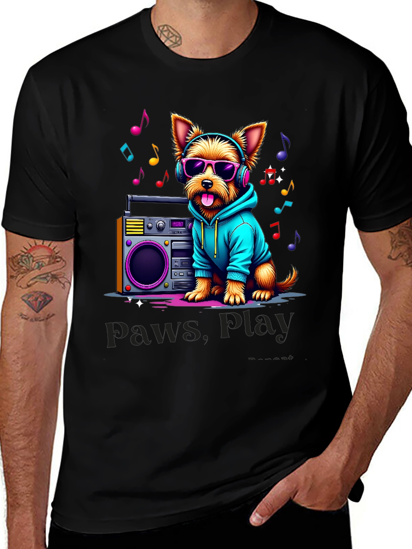 Variant 17 of Dog DJ Graphic Tee