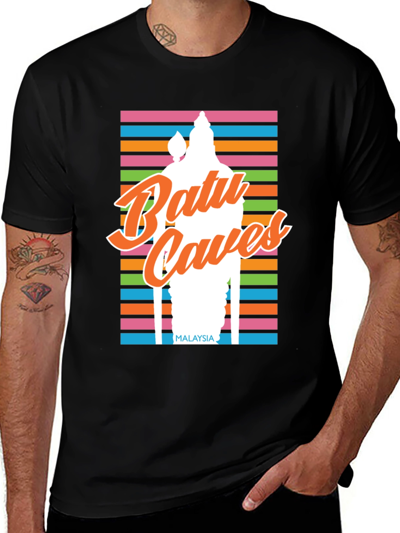 Variant 17 of Batu Caves Malaysia Graphic T-Shirt