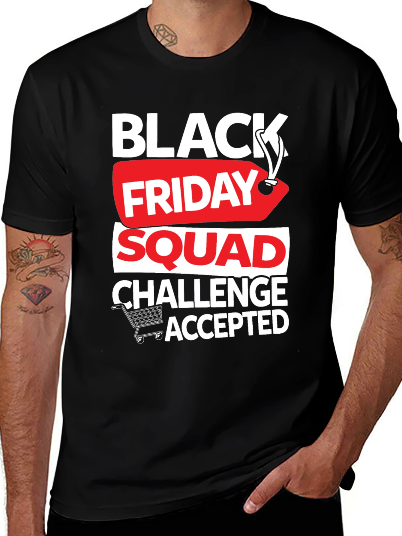 Black Friday Squad Challenge Accepted T-Shirt