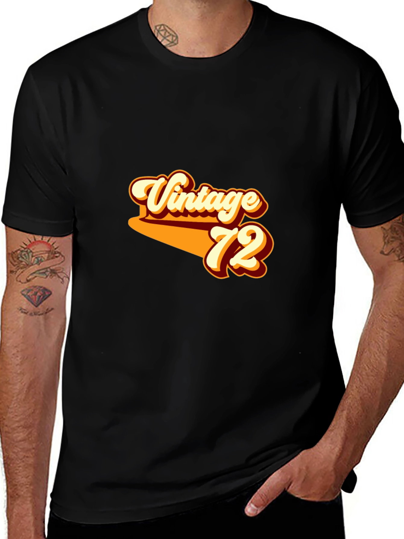 Variant 8 of Vintage 72 Graphic T-Shirt - Retro Style