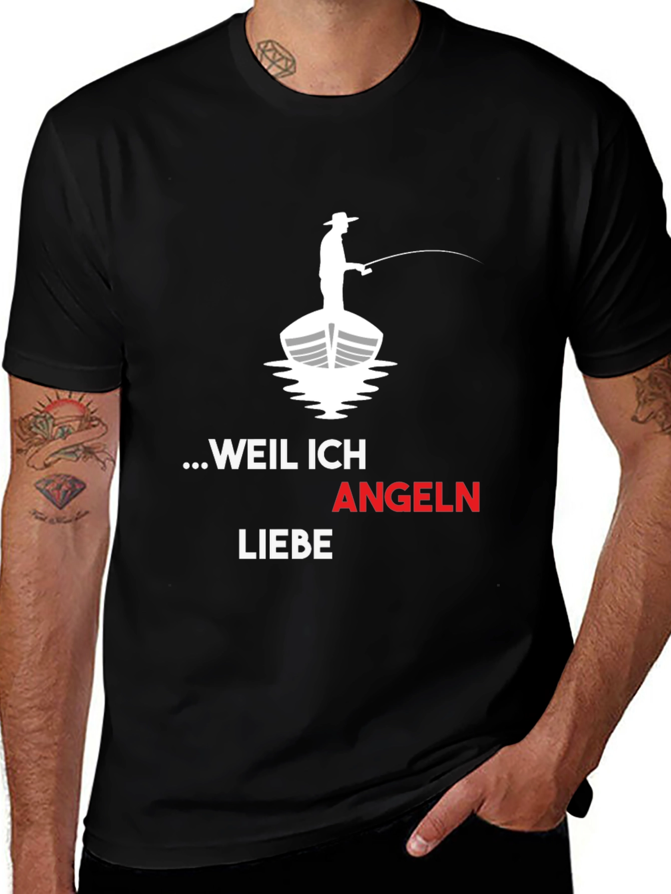Angeln Liebe T-Shirt - Fishing Lover Tee