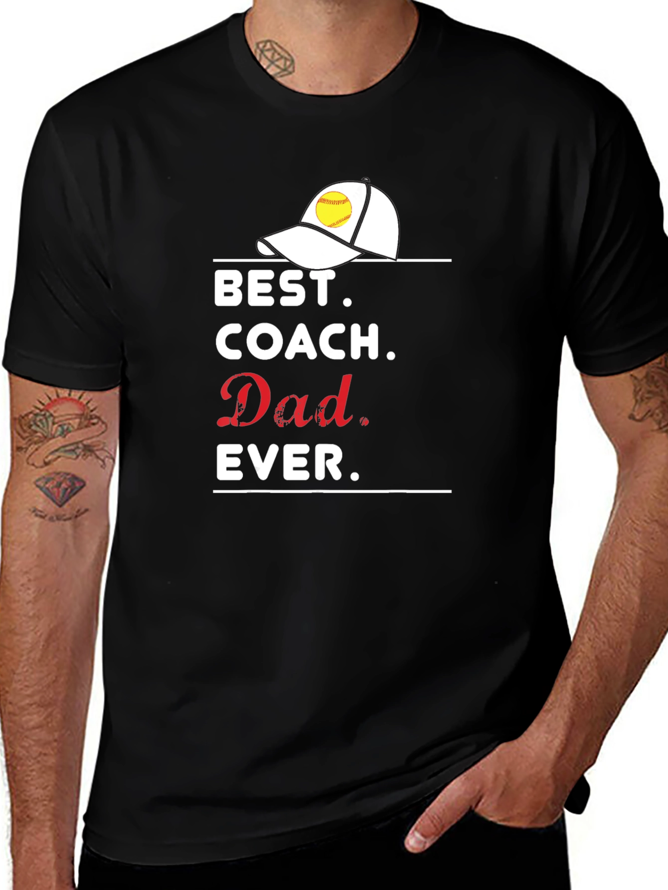Variant 26 of Best Coach Dad Ever T-Shirt