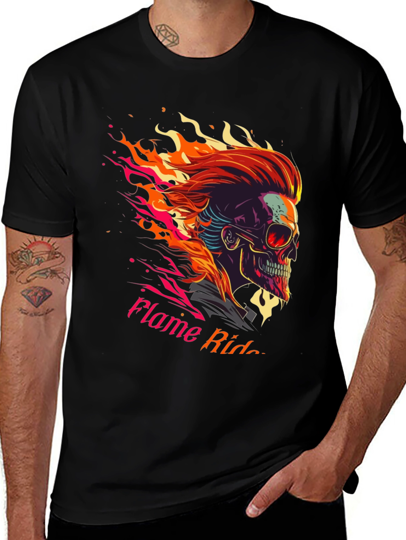 Variant 12 of Flame Rider Graphic T-Shirt
