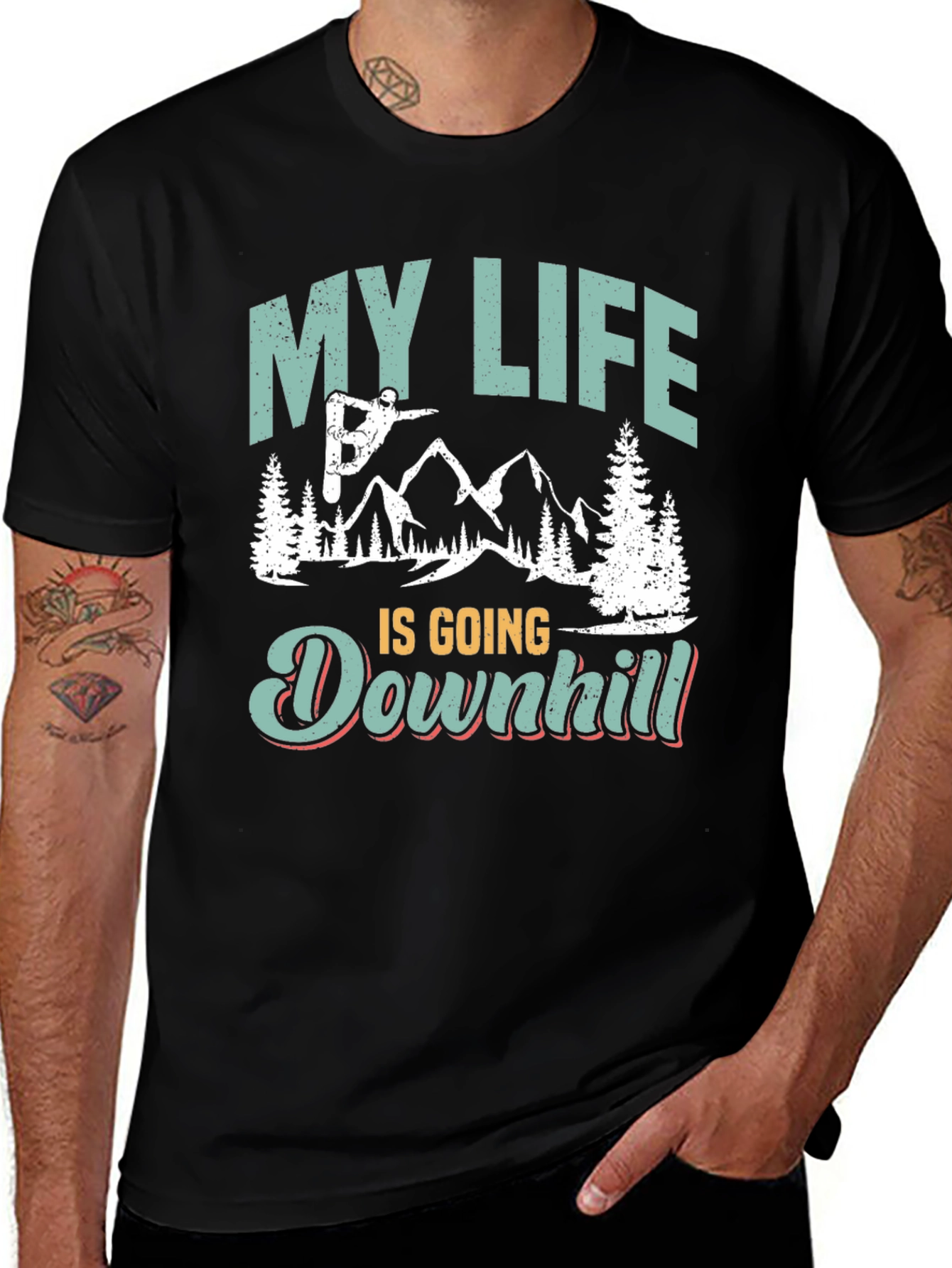 Variant 20 of My Life is Going Downhill Graphic Tee