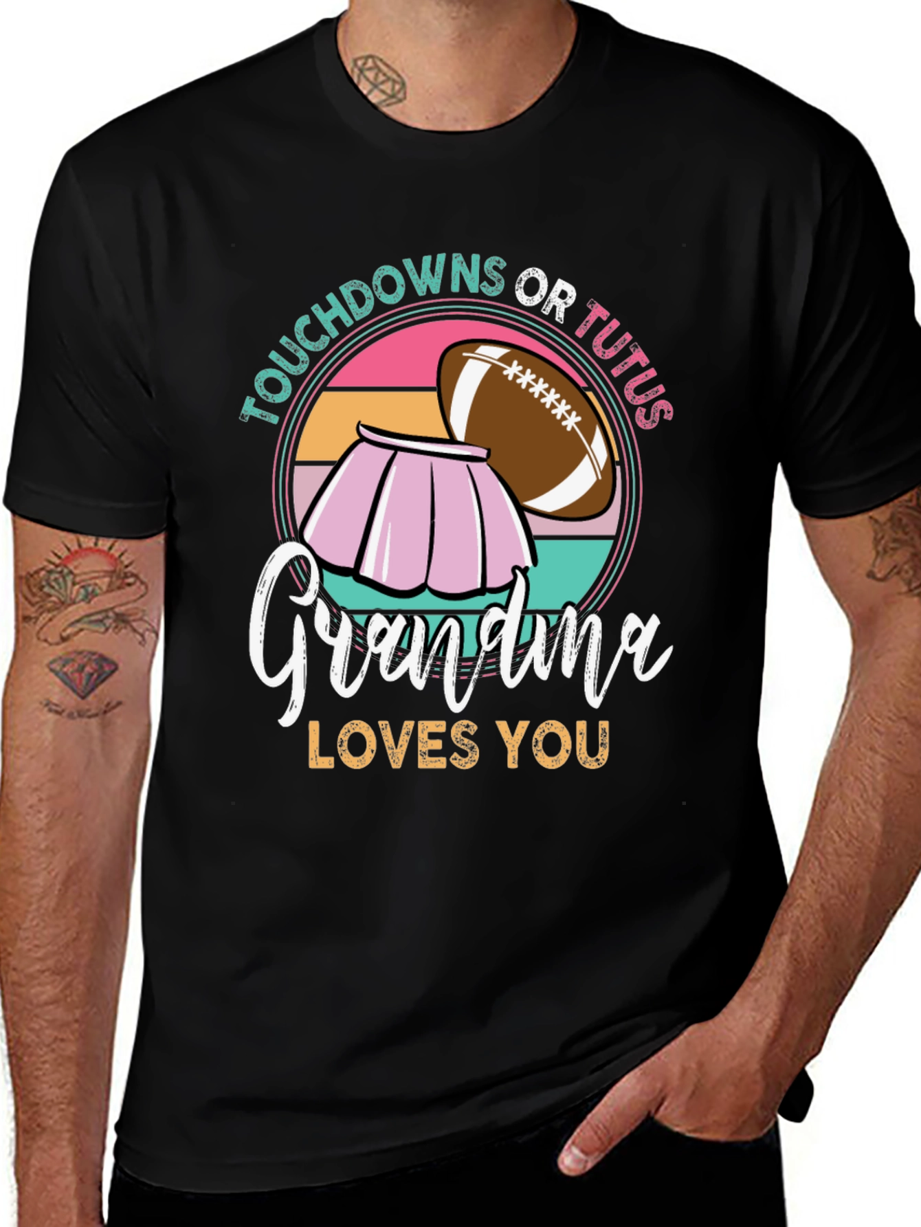 Variant 4 of Touchdowns or Tutus Grandma T-Shirt