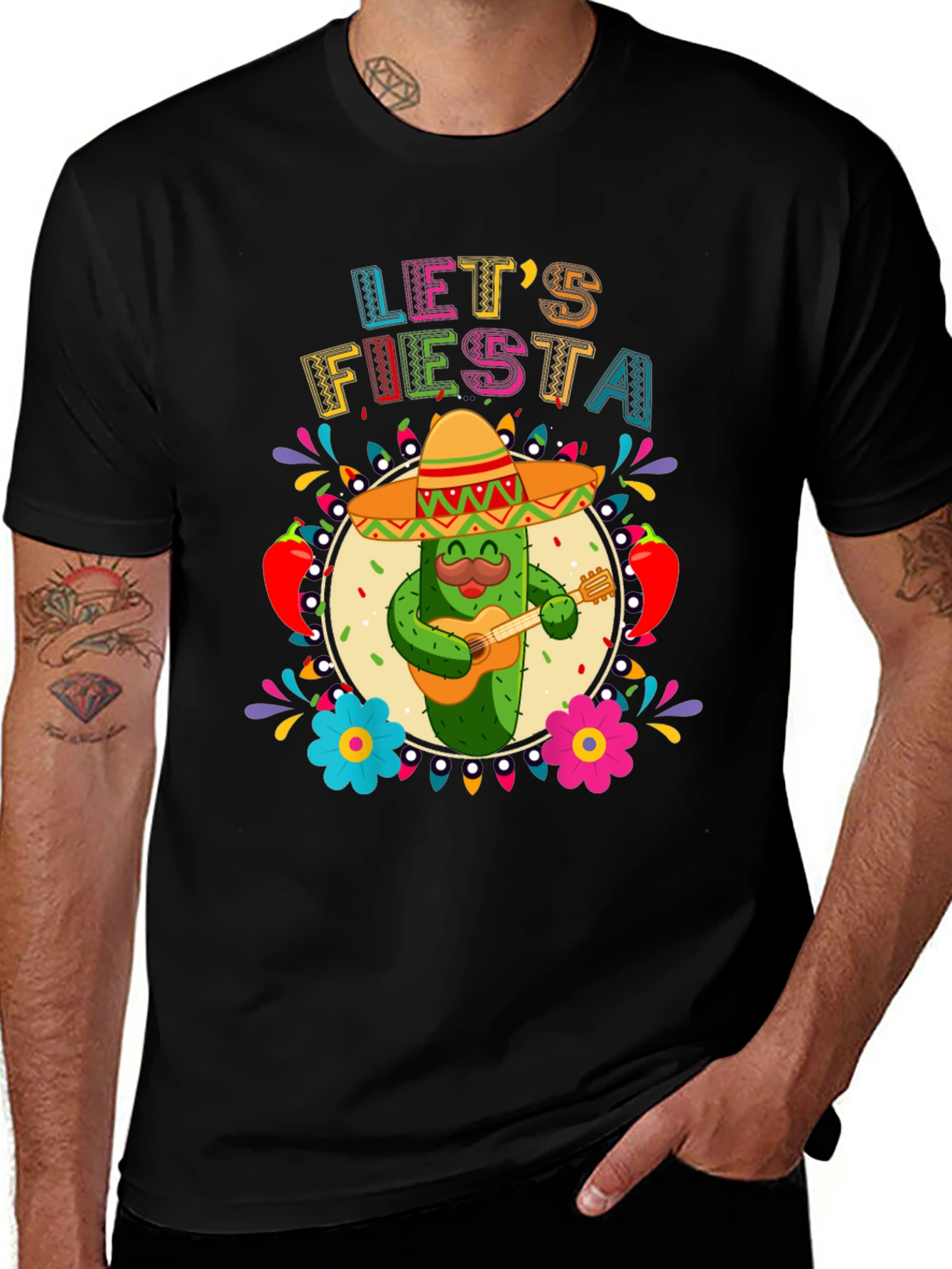Let's Fiesta Cactus T-Shirt - Cinco de Mayo