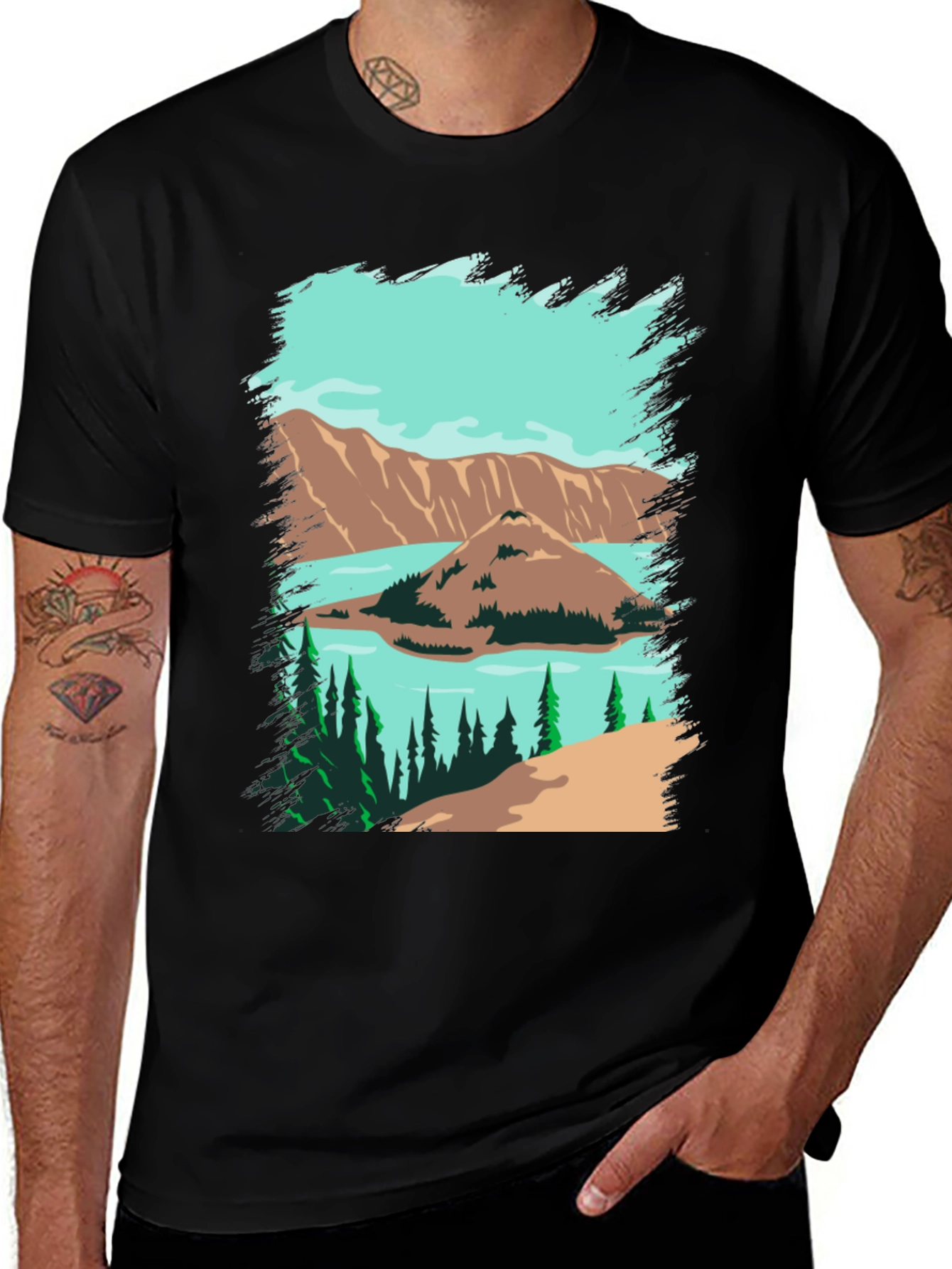 Variant 27 of Scenic Landscape Graphic Tee