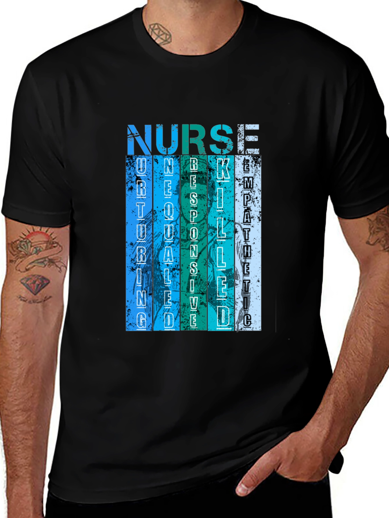 Variant 15 of Nurse Definition Graphic Tee - Black Unisex T-Shirt