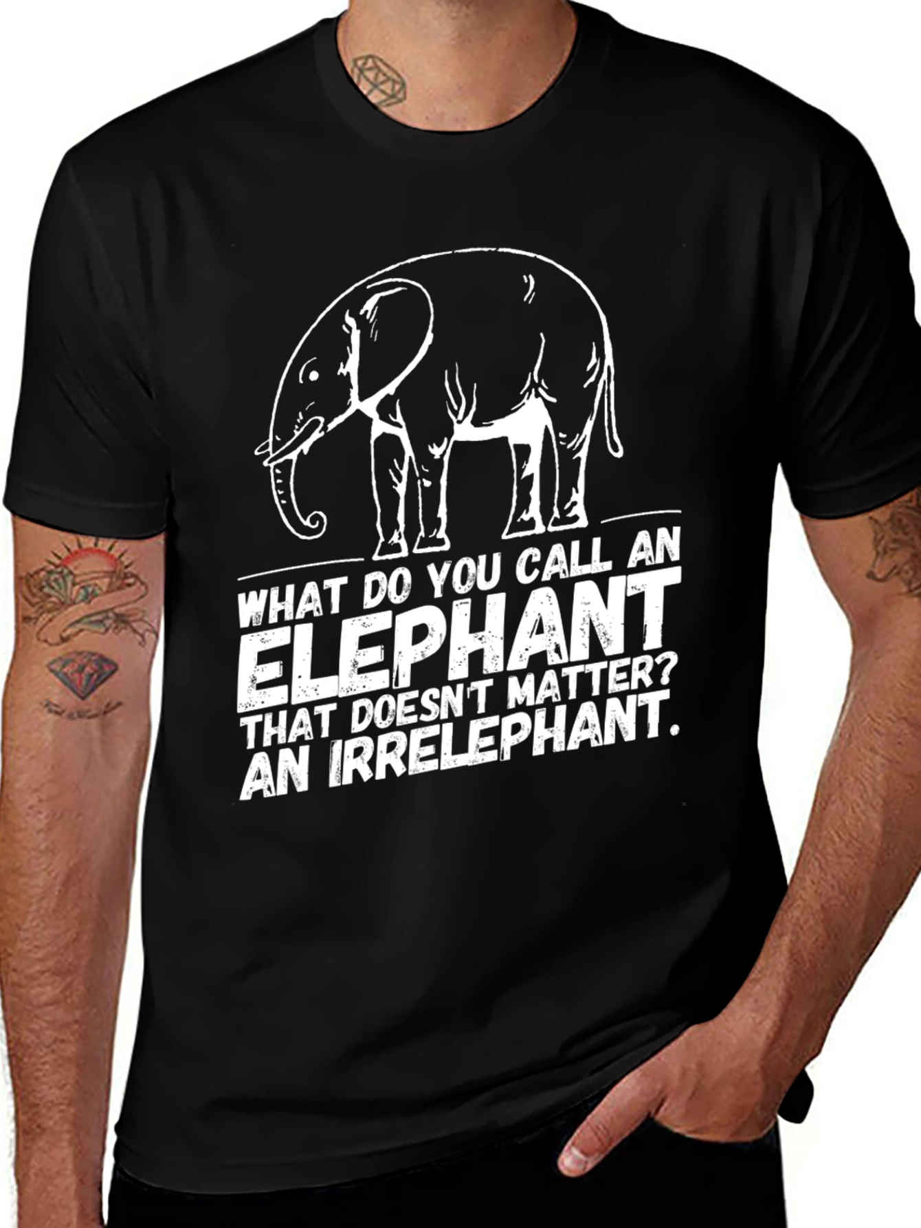 Variant 5 of Irrelephant T-Shirt - Funny Elephant Joke Tee