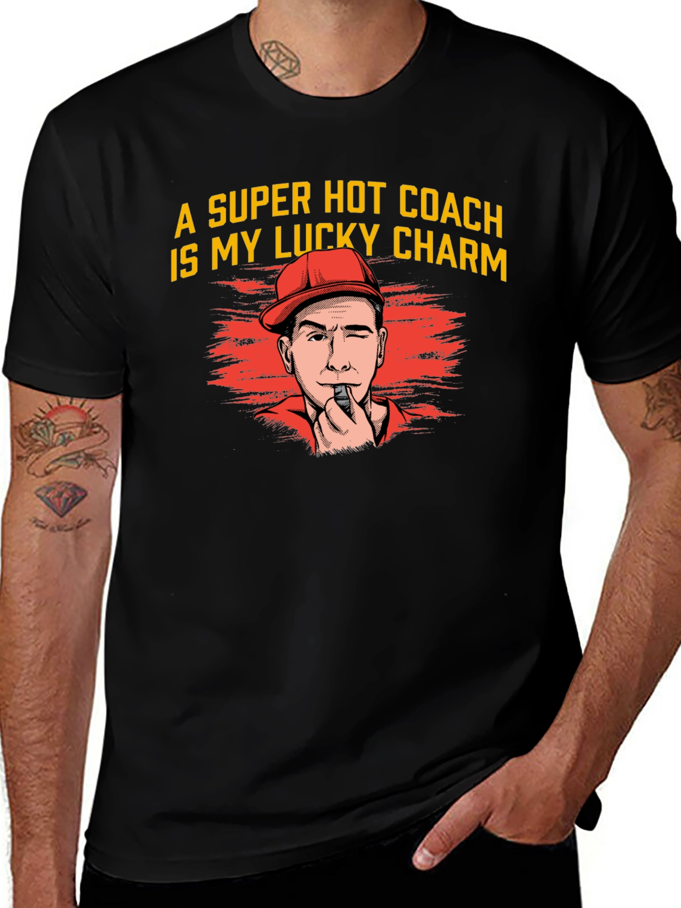 Variant 13 of Super Hot Coach Lucky Charm Graphic Tee