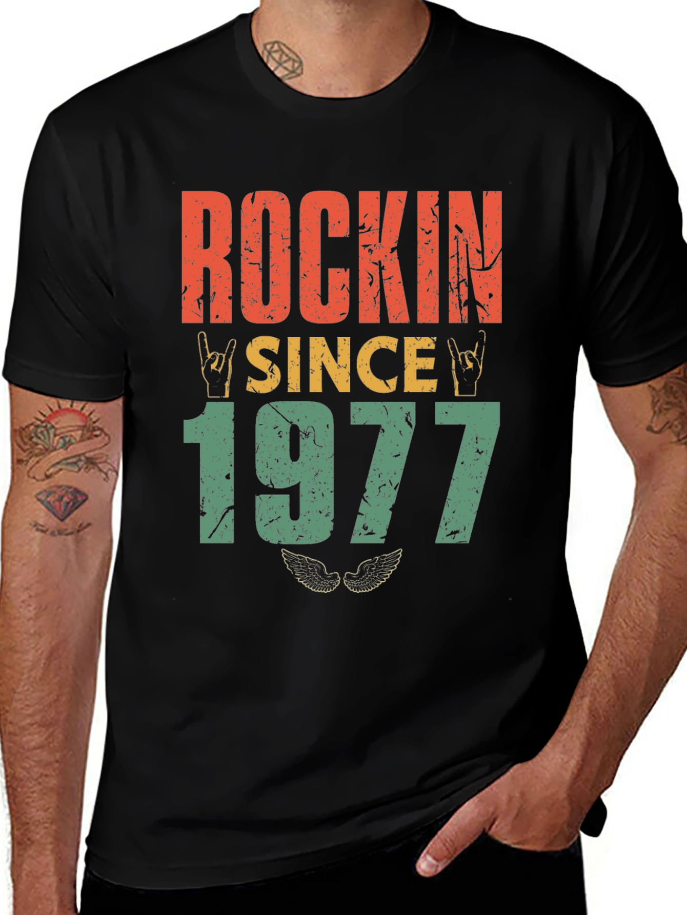 Variant 15 of Rockin' Since 1977 Graphic T-Shirt