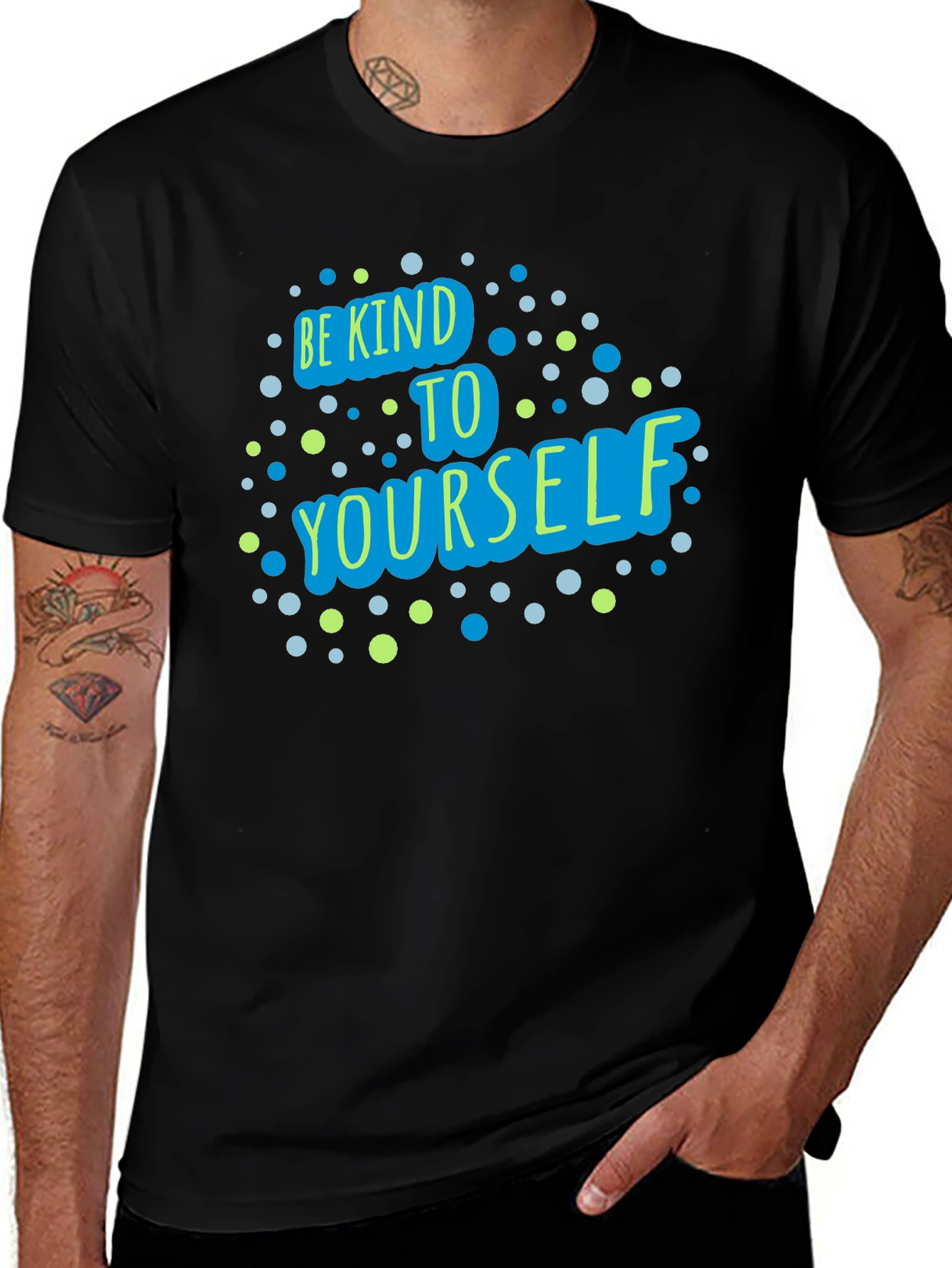 Variant 23 of Be Kind to Yourself Graphic Tee - Black