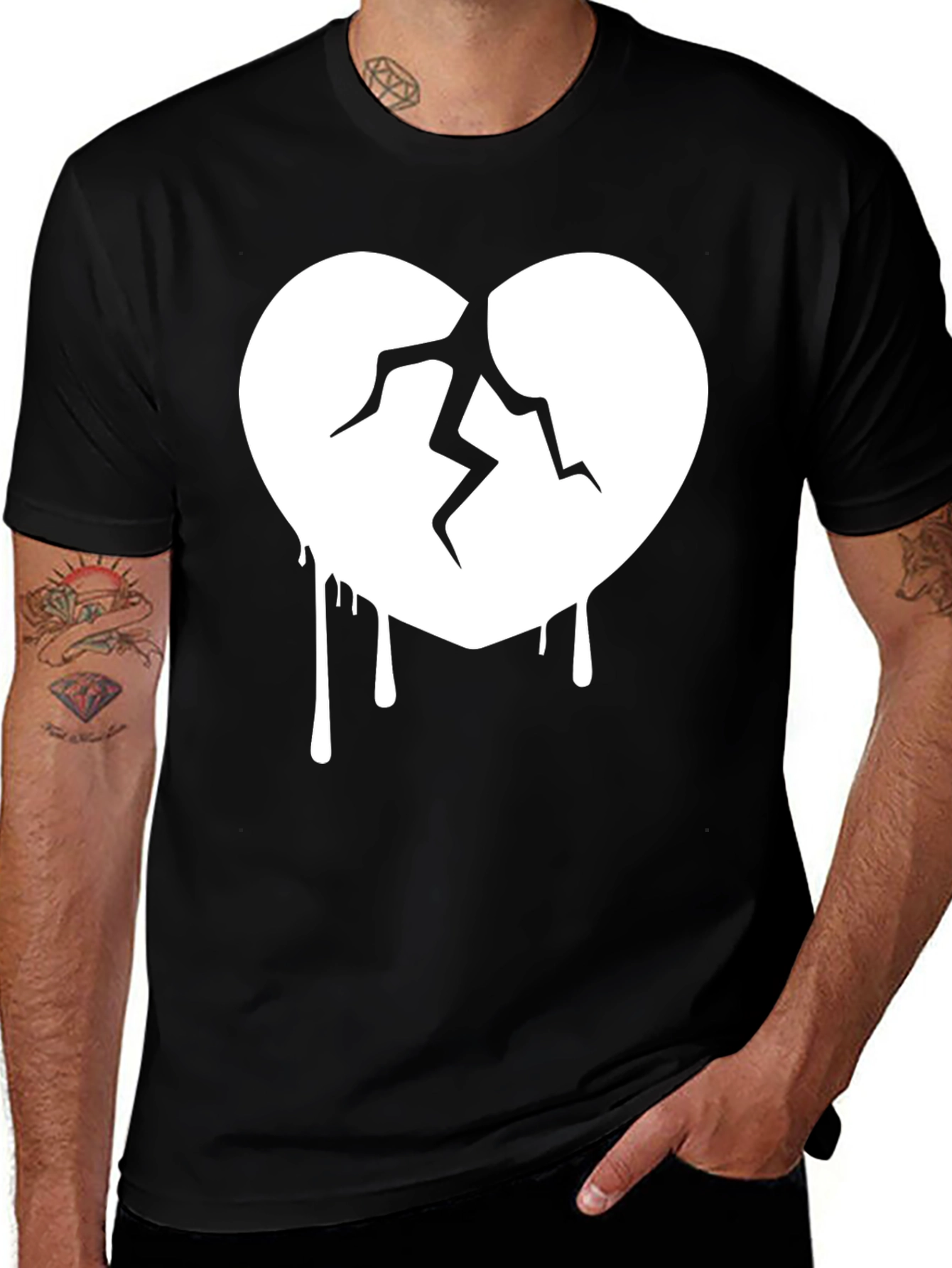 Variant 21 of Broken Heart Tee - Stylish Graphic Print T-Shirt