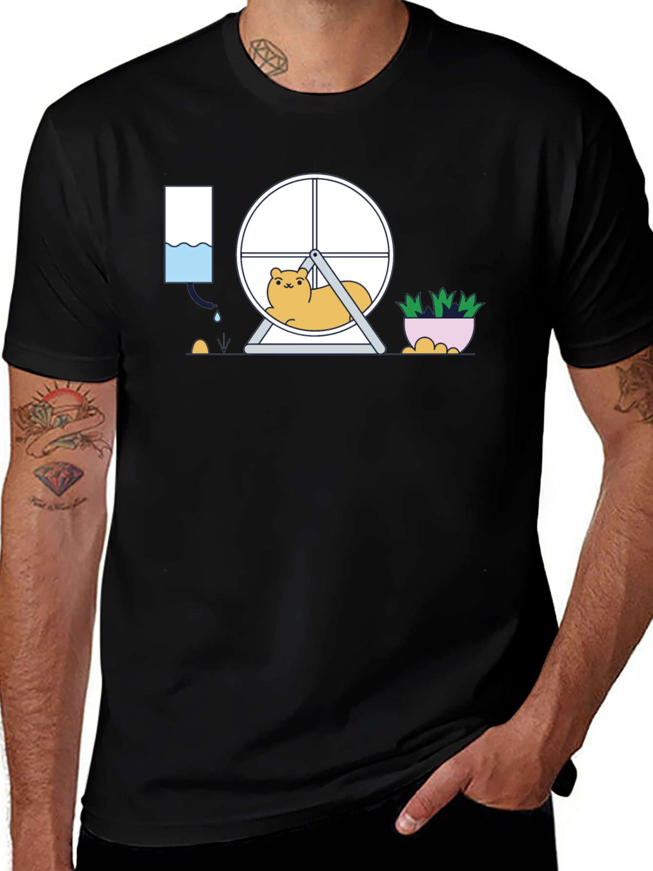 Variant 24 of Hamster Wheel Graphic Tee