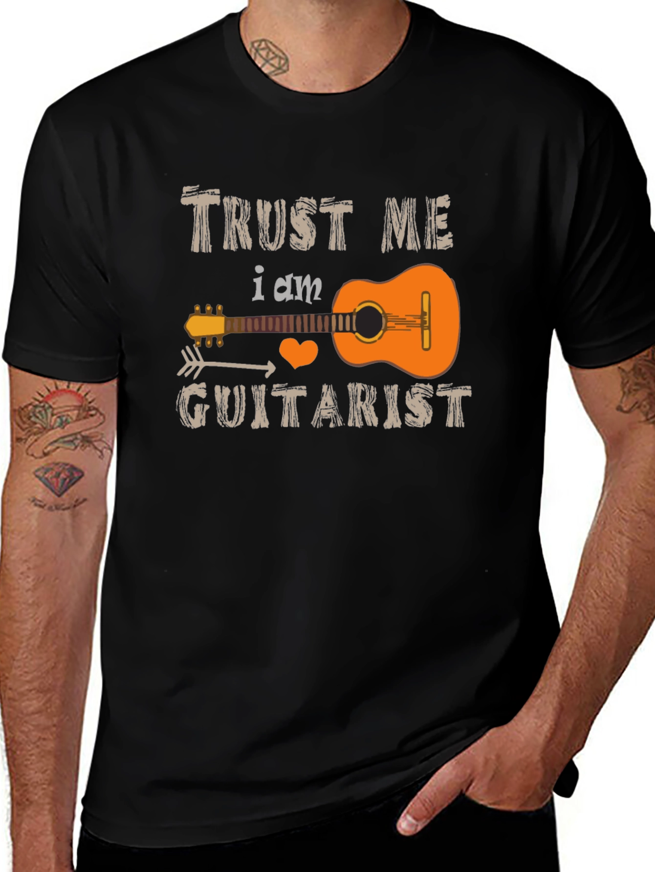Variant 18 of Trust Me I am Guitarist Black T-Shirt