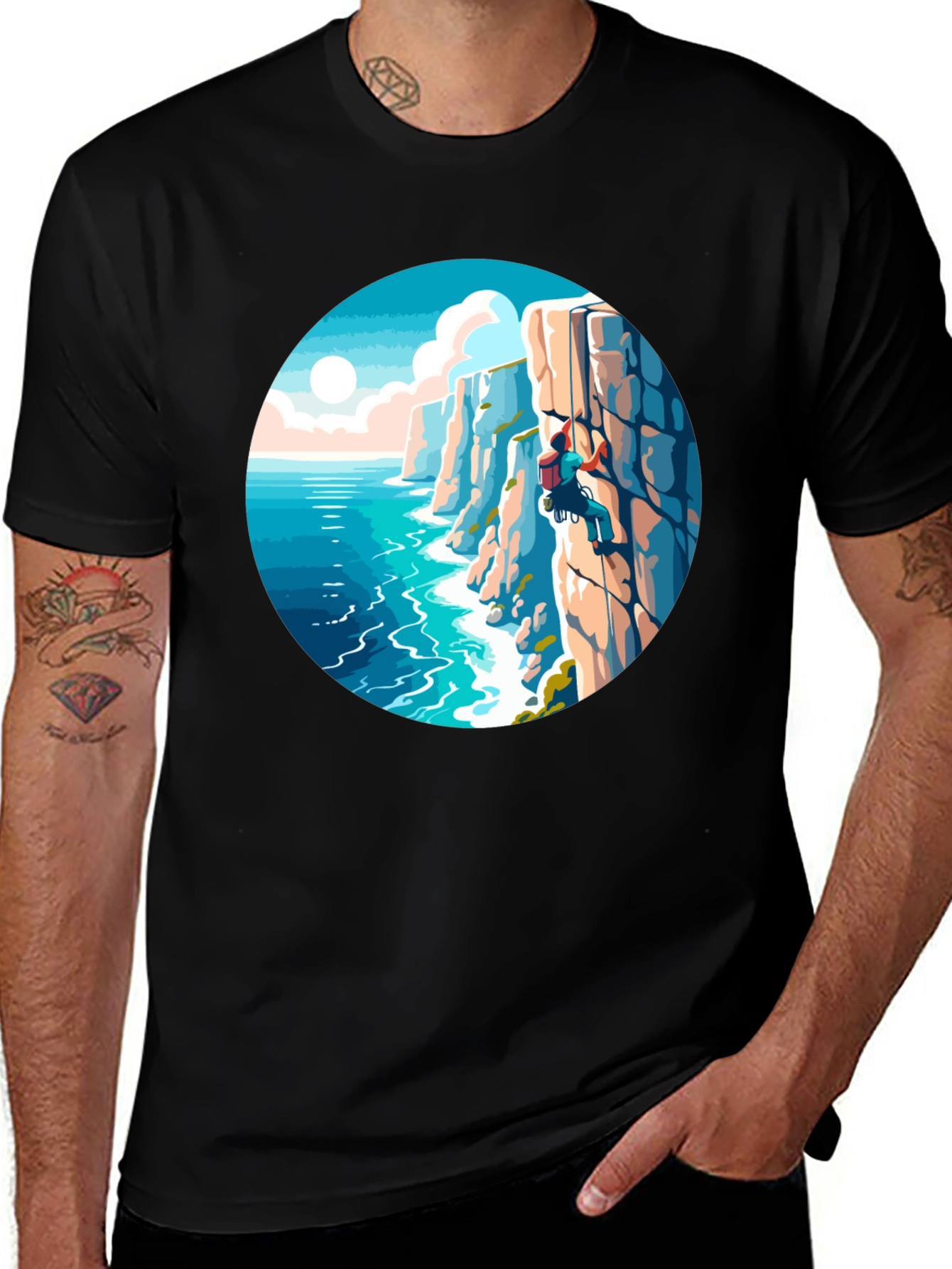 Climbing Coastline Graphic Tee