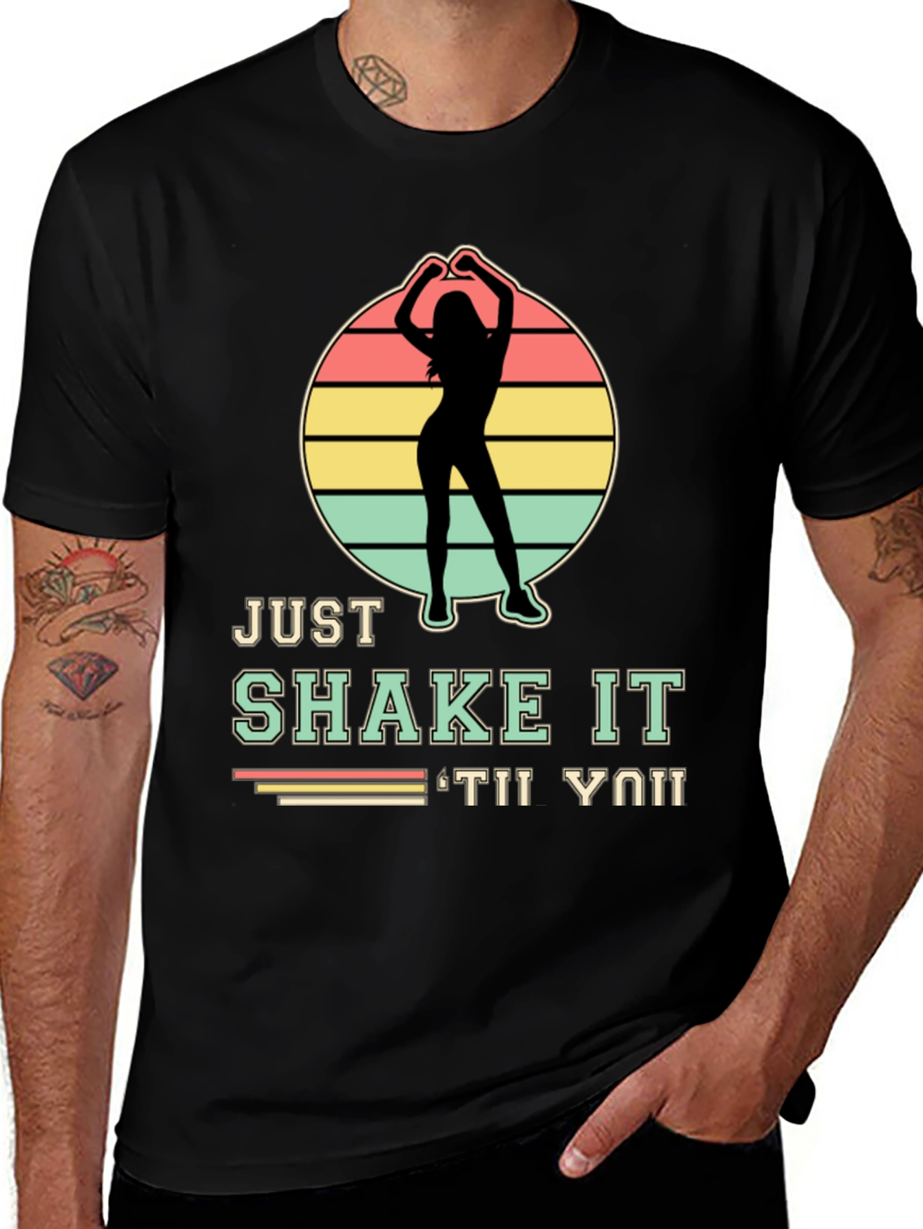 Variant 21 of Just Shake It Dance T-Shirt - Retro Silhouette Tee