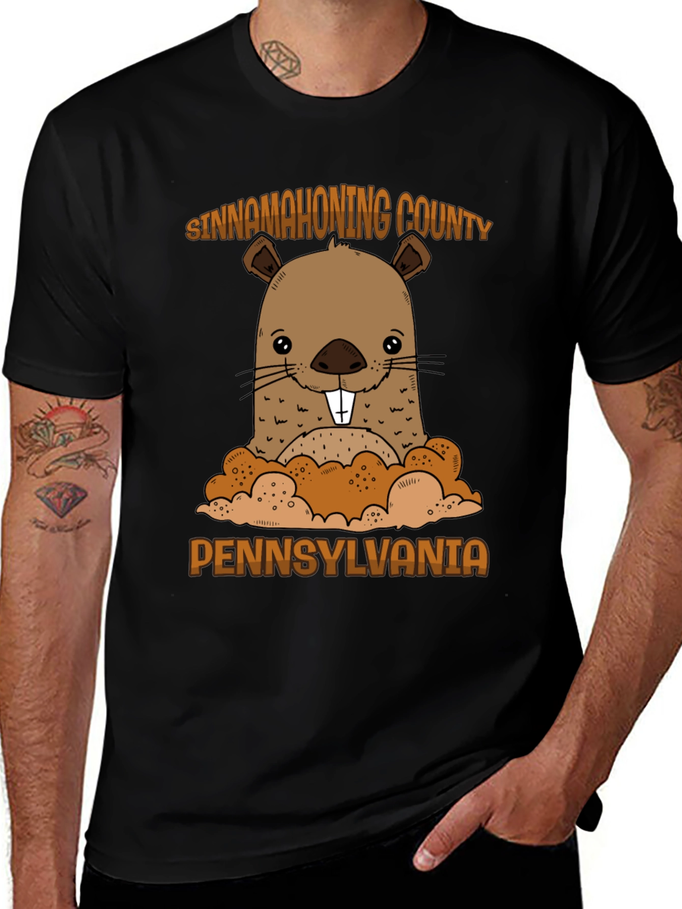 Variant 30 of Sinnemahoning County, PA Beaver T-Shirt