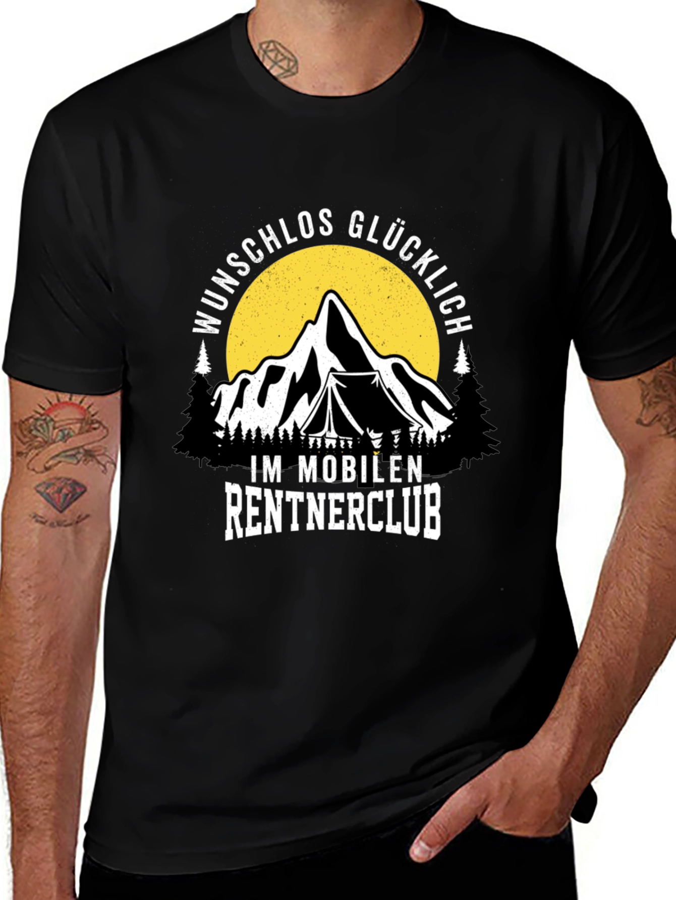 Variant 19 of Wunschlos Glucklich Im Mobilen Rentnerclub T-Shirt