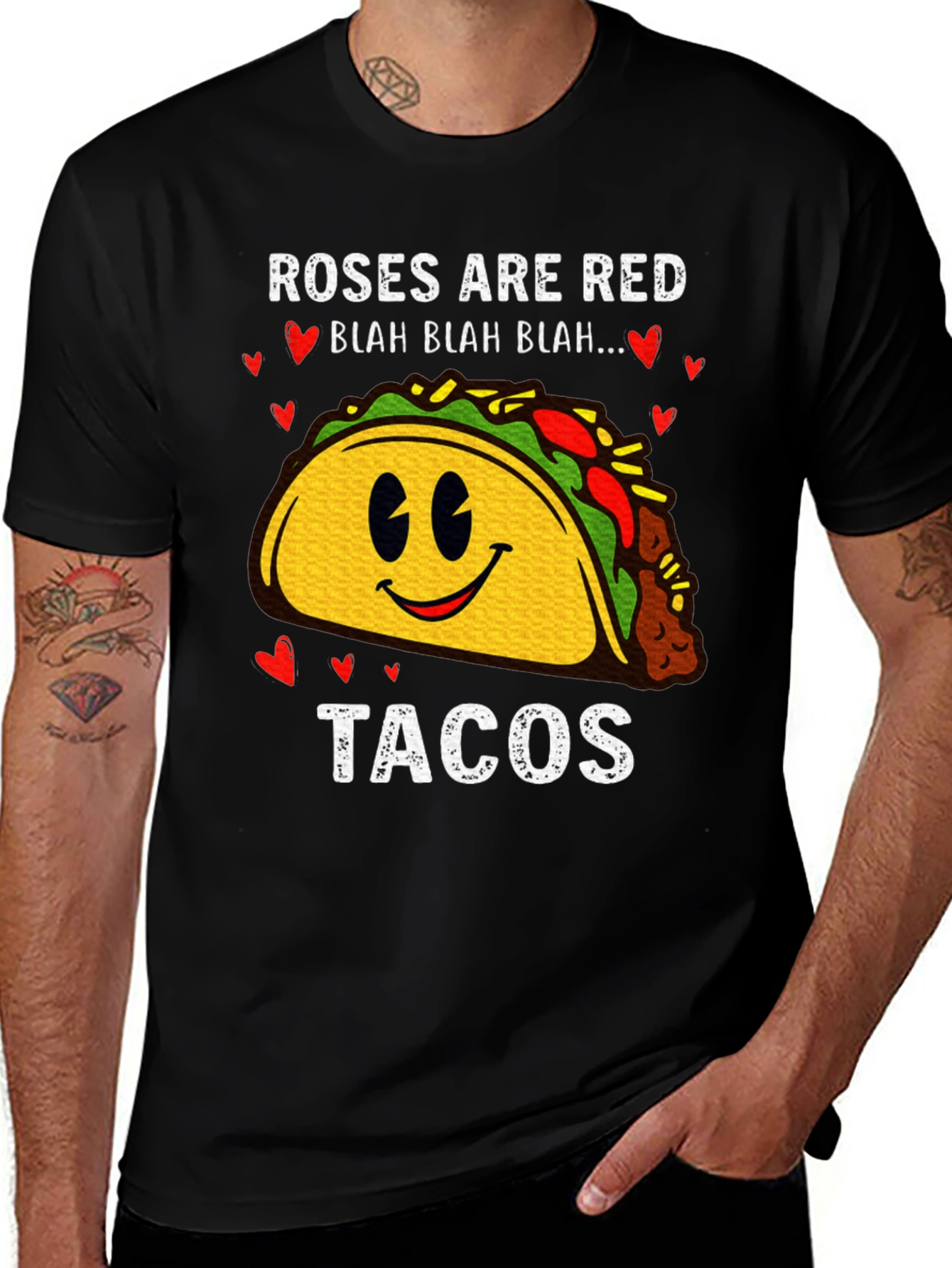 Variant 25 of Roses are Red Tacos Funny T-Shirt
