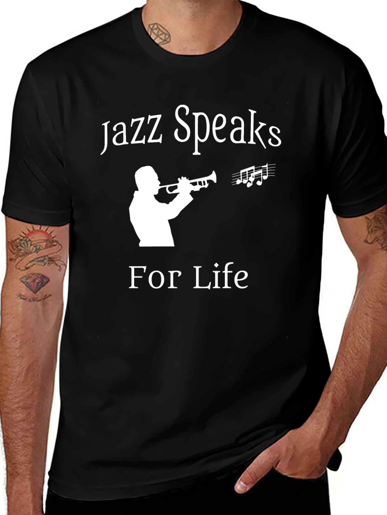 Variant 2 of Jazz Speaks for Life Graphic T-Shirt
