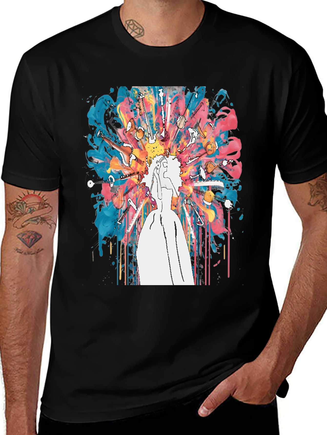 Variant 8 of Musical Mind T-Shirt - Artistic Graphic Tee