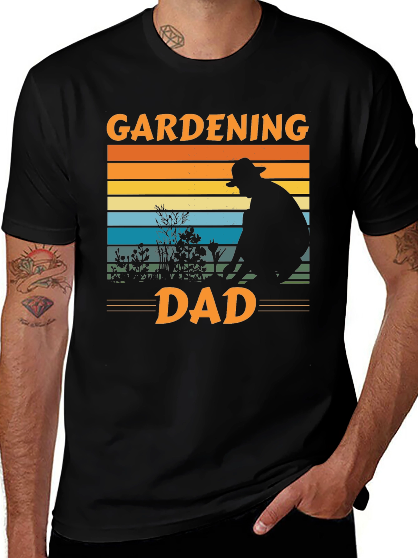 Black Gardening Dad T-Shirt, Father's Day Gift main image
