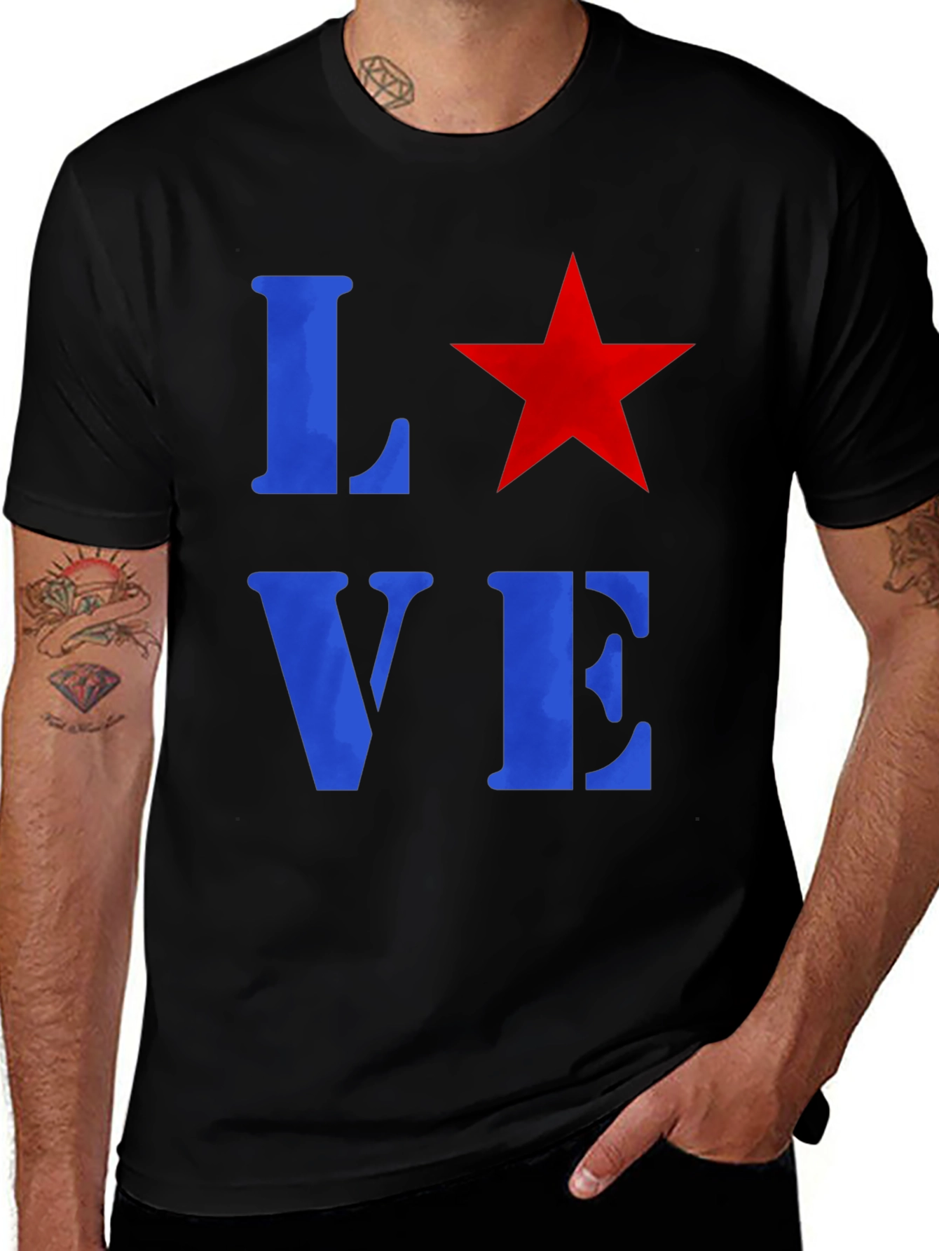 Variant 26 of Love Star Graphic Tee - Casual Unisex T-Shirt