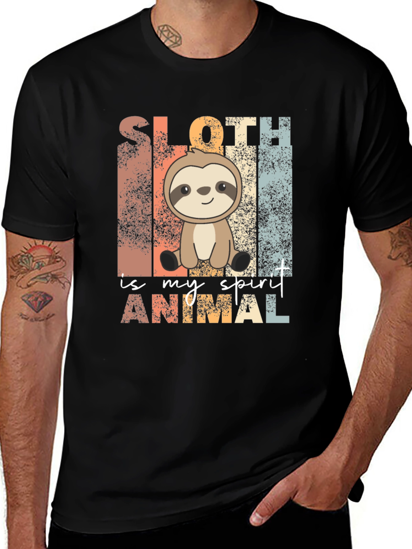 Variant 6 of Sloth is My Spirit Animal Graphic Tee