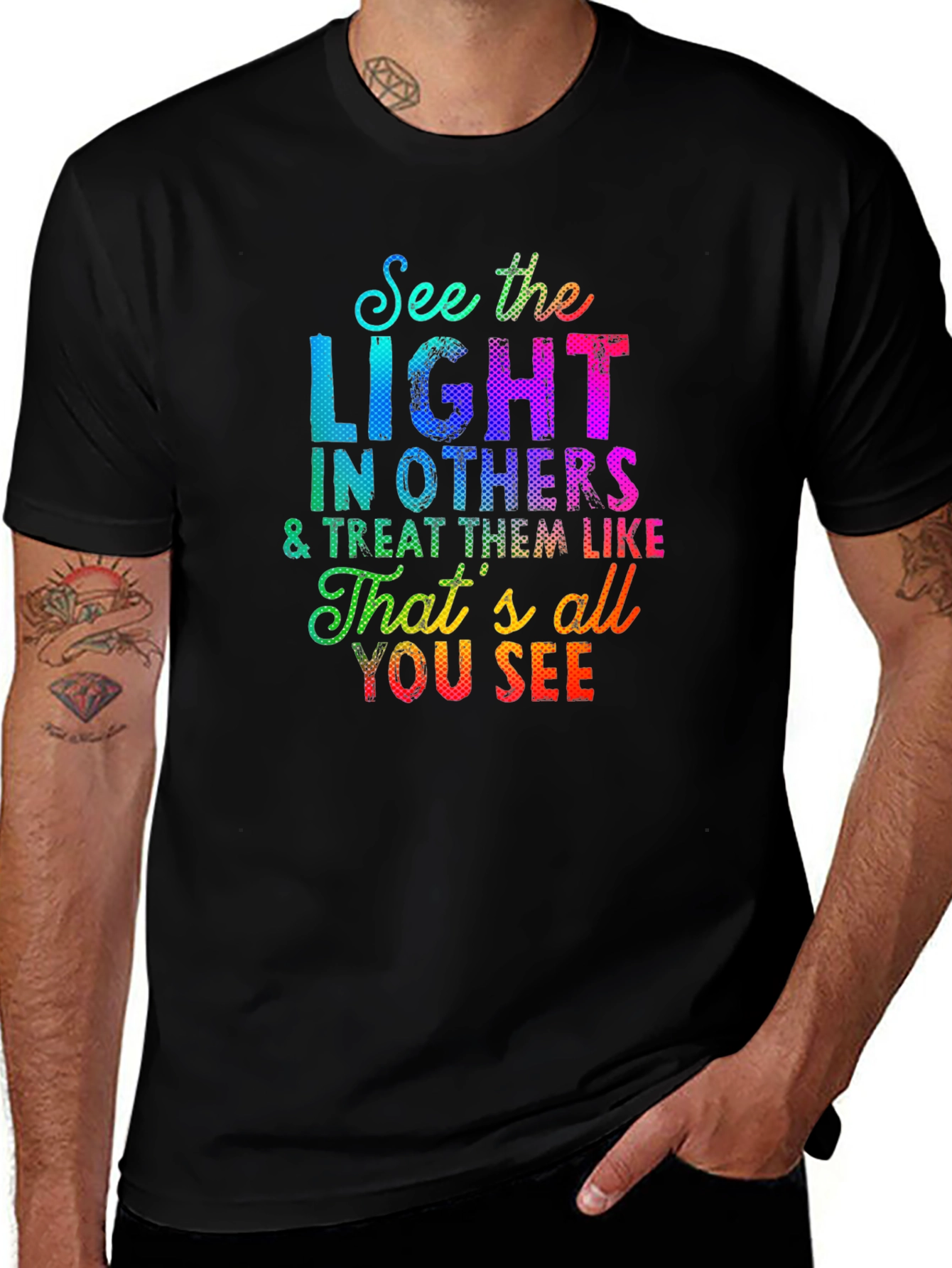 Variant 22 of See the Light T-Shirt - Inspirational Graphic Tee