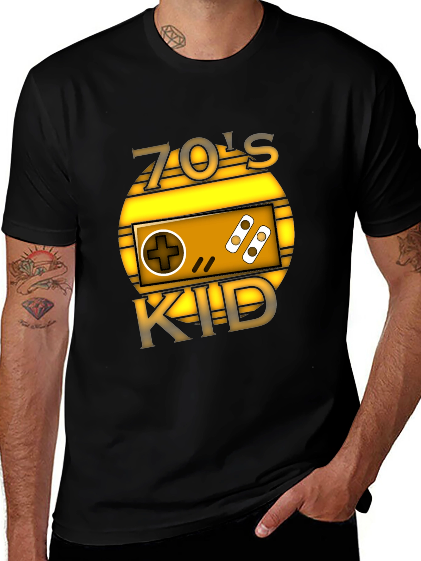 Variant 28 of Retro 70's Kid Gaming T-Shirt
