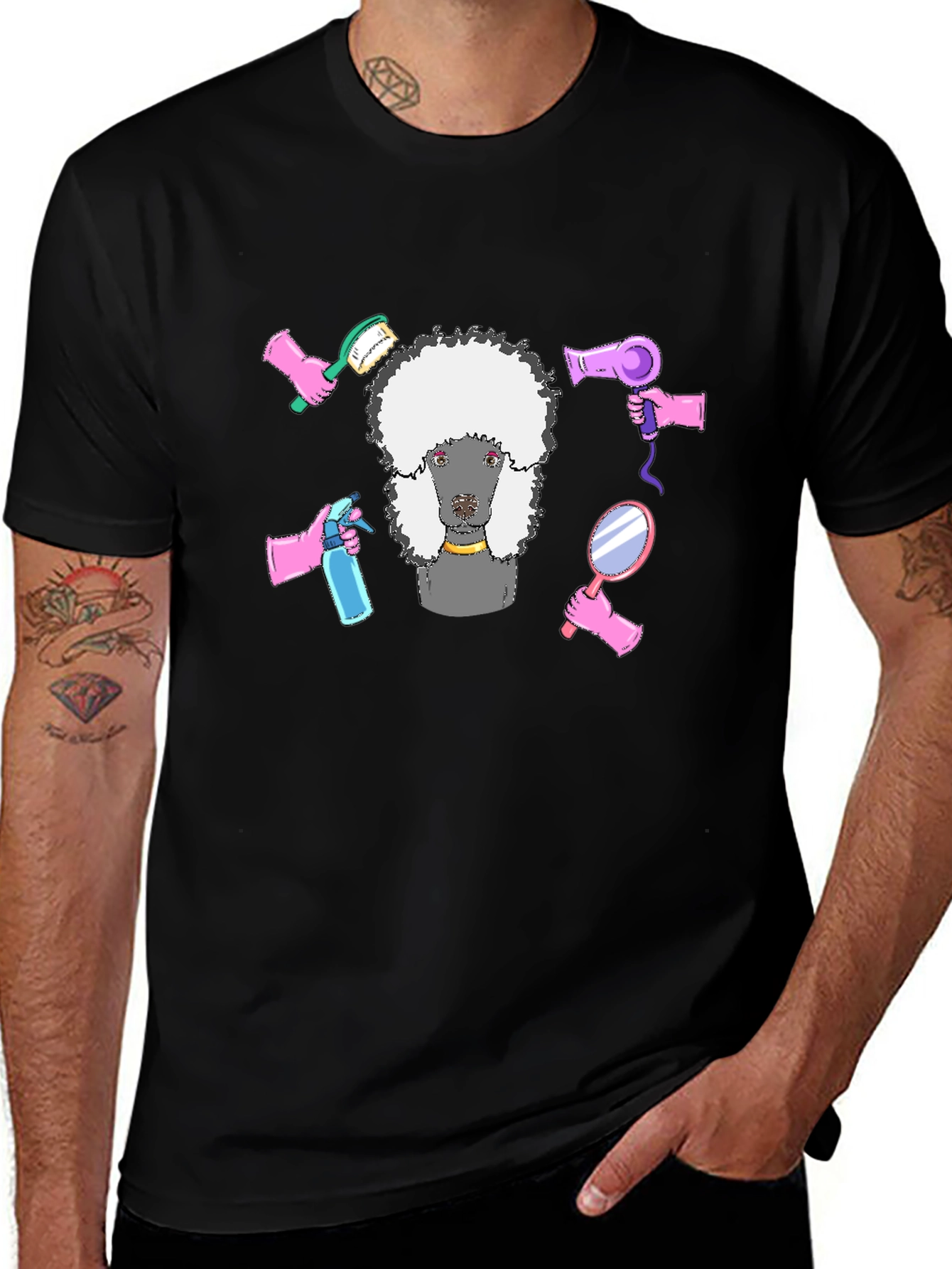 Poodle Grooming T-Shirt - Stylish Graphic Tee