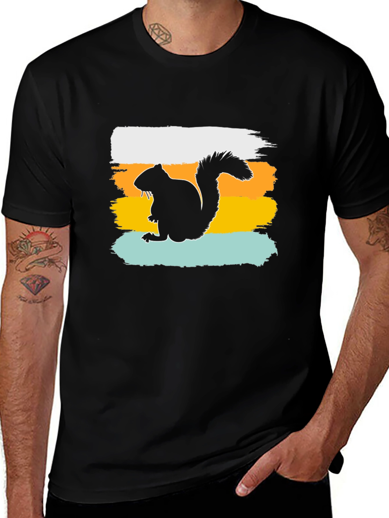 Variant 6 of Squirrel Silhouette T-Shirt - Graphic Tee