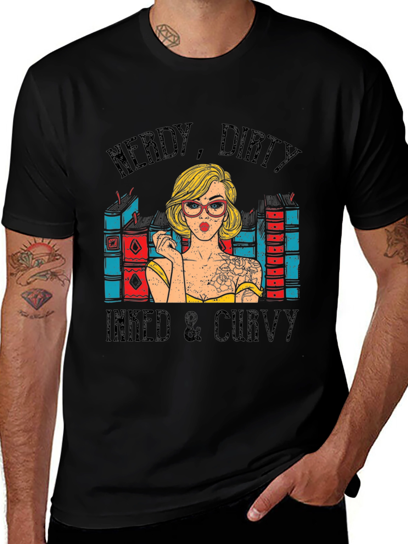 Nerdy, Dirty, Inked & Curvy T-Shirt