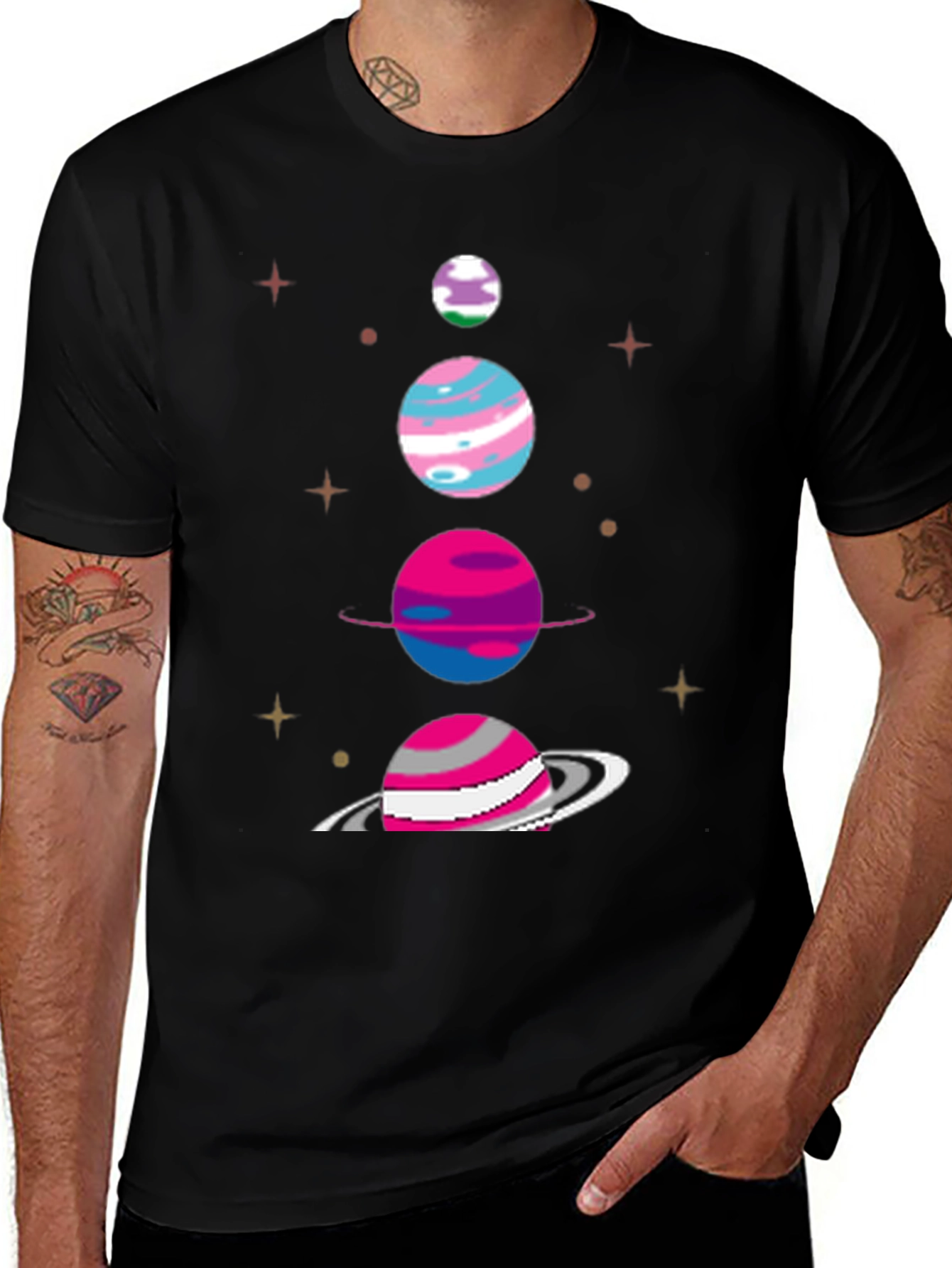 Variant 7 of Trans Pride Planet T-Shirt