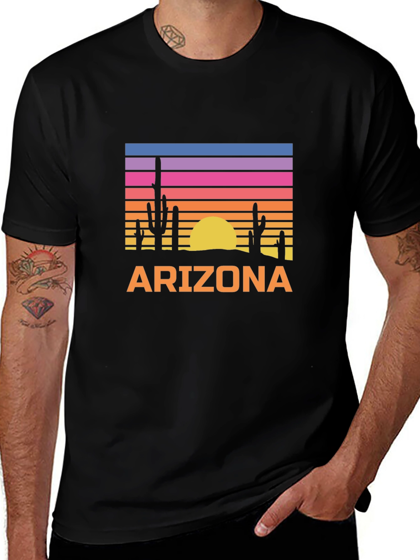 Arizona Sunset T-Shirt - Vintage Desert Graphic Tee