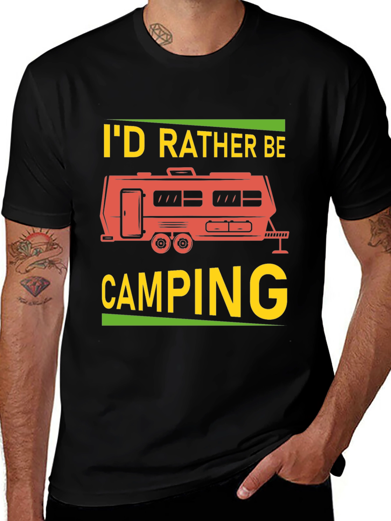 Variant 14 of I'd Rather Be Camping Graphic Tee