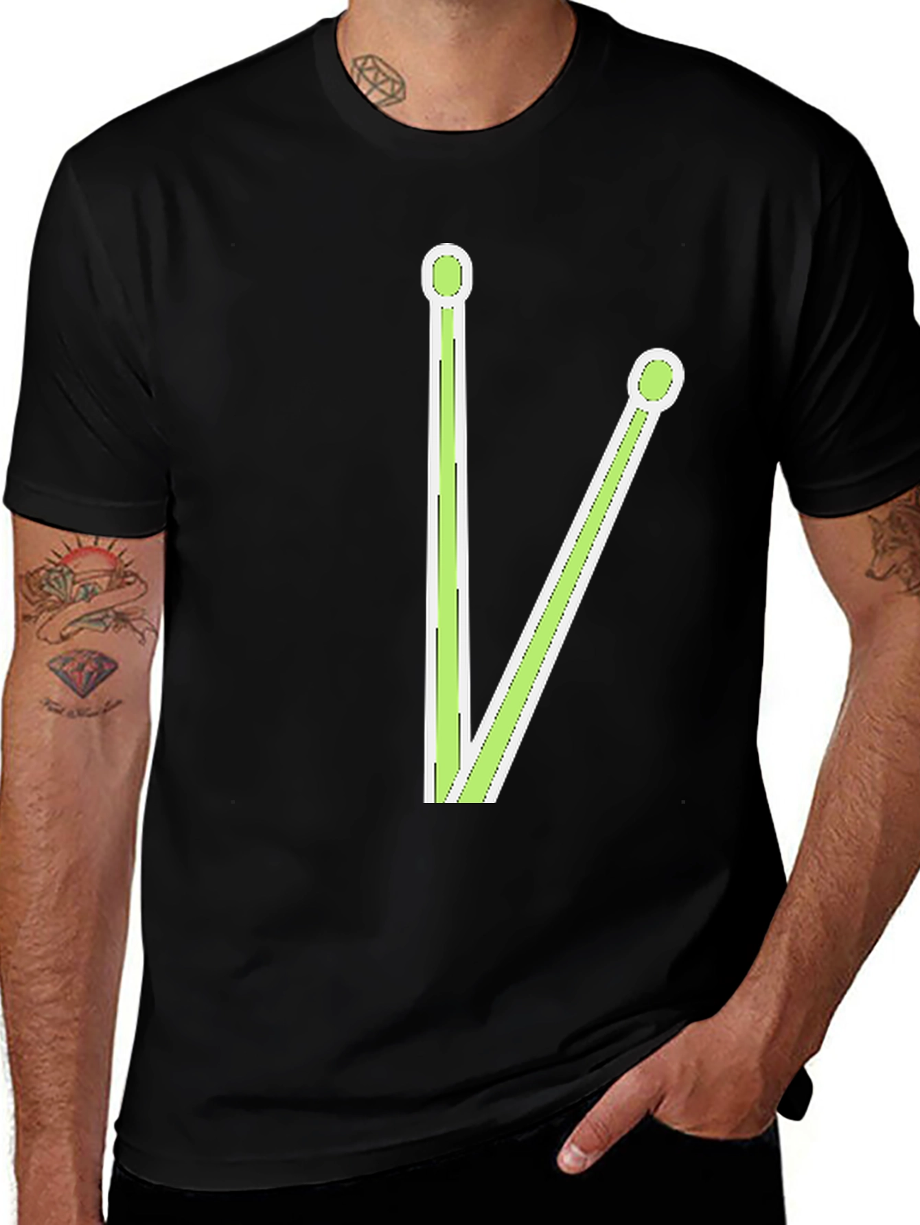 Variant 18 of Drumstick Graphic Tee - Rock Your Style