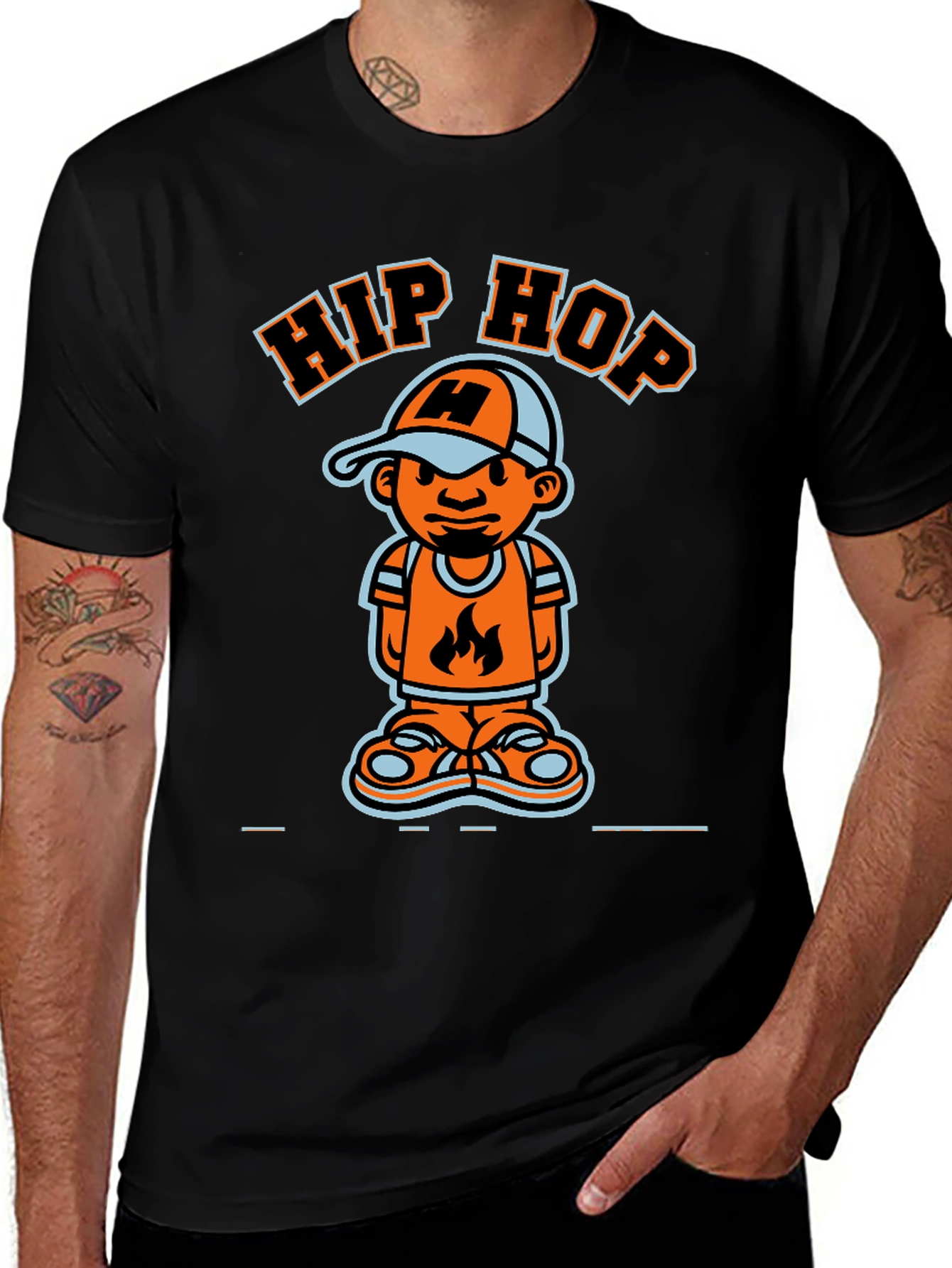 Variant 16 of Hip Hop Cartoon T-Shirt - Cool Graphic Tee