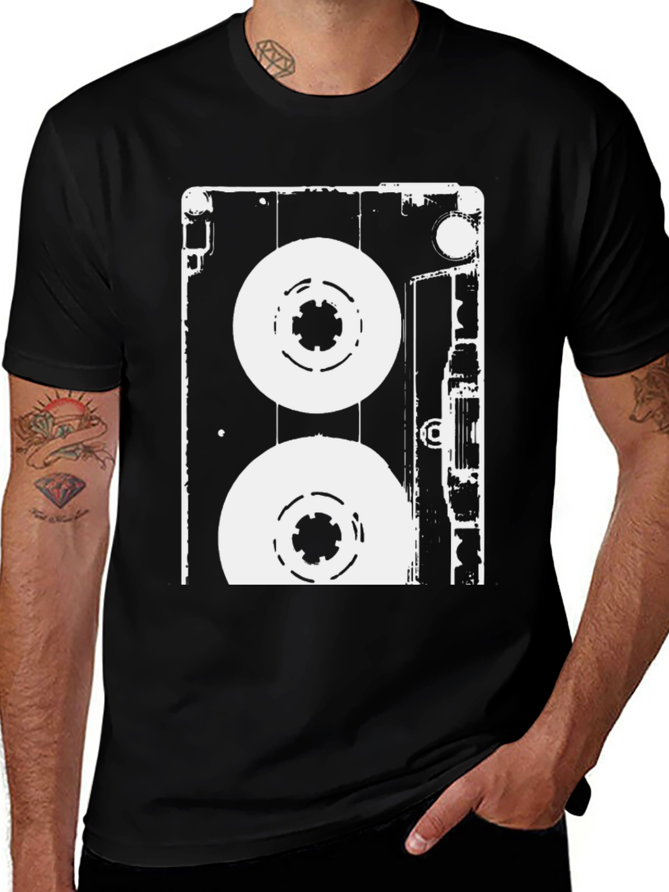 Variant 28 of Retro Cassette Tape Graphic T-Shirt