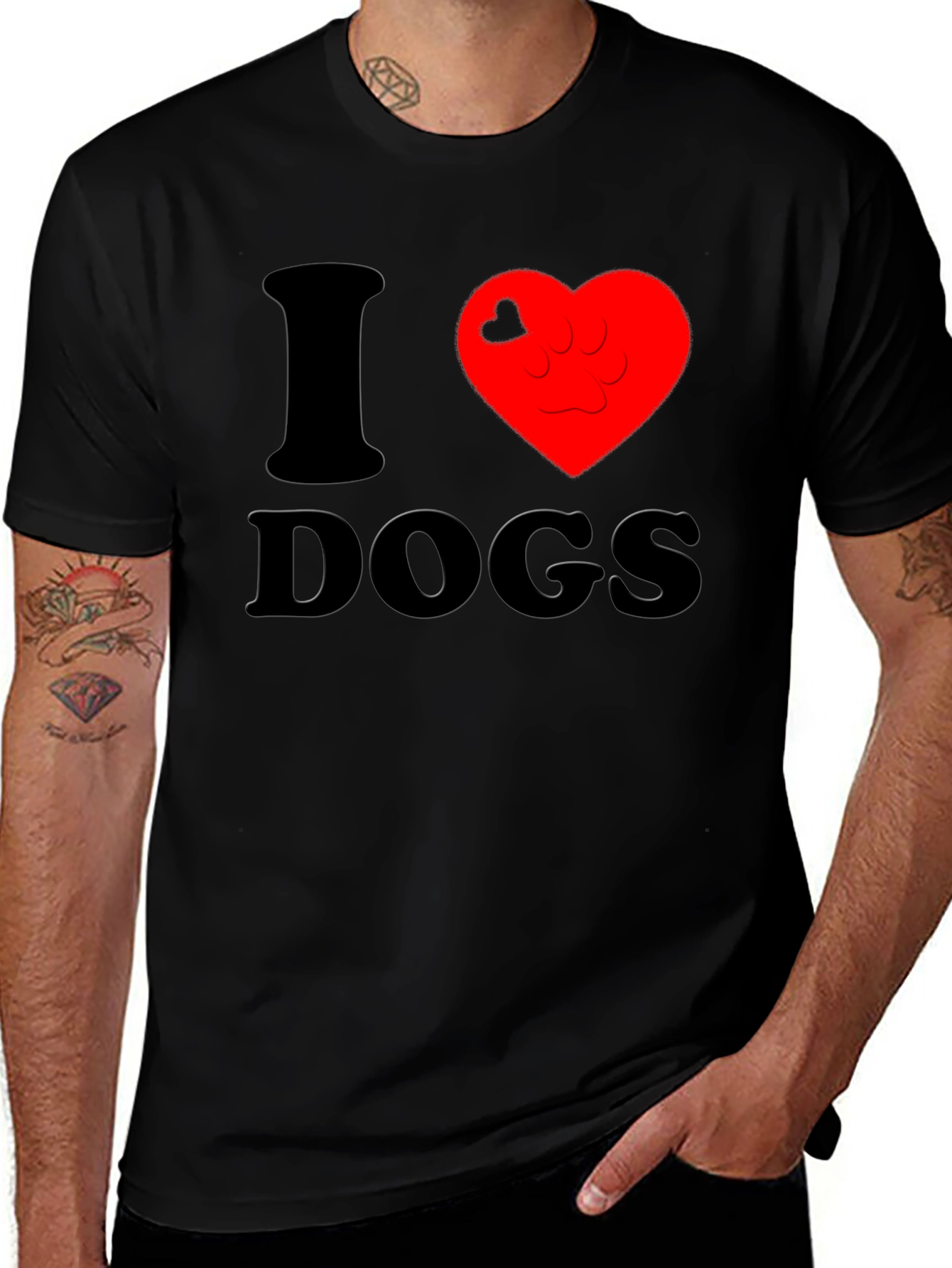 Variant 22 of I Heart Dogs T-Shirt - Casual Comfort