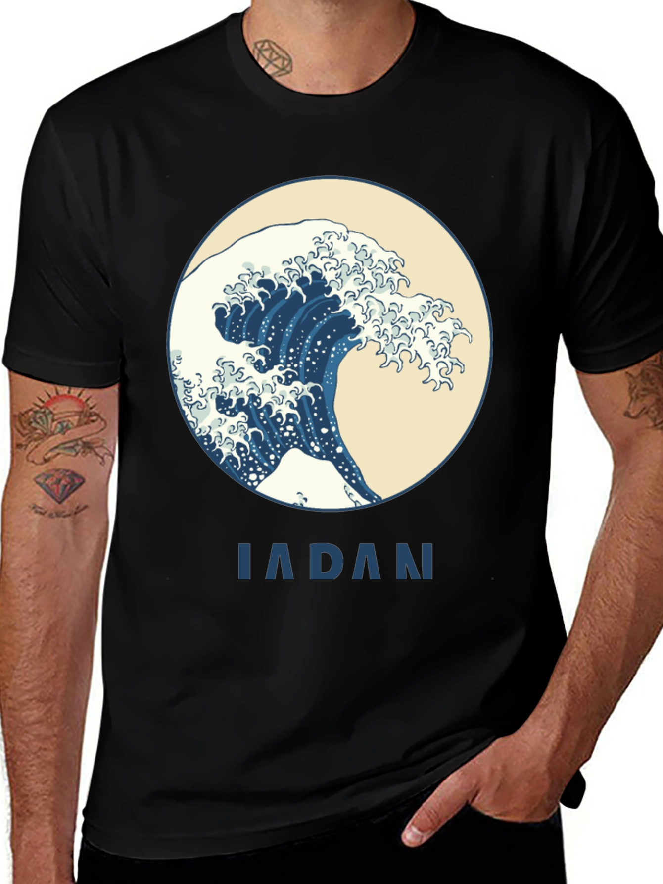 Variant 16 of Great Wave off Kanagawa T-Shirt - Japan Wave Tee