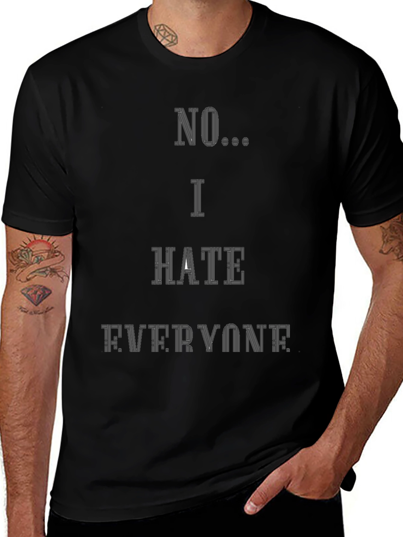 Variant 22 of No I Hate Everyone Graphic T-Shirt