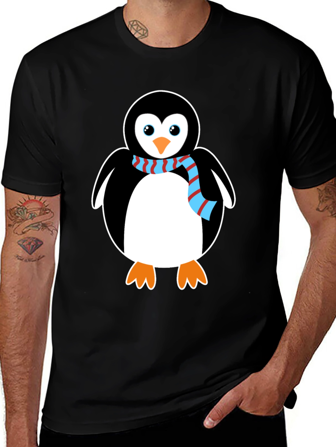 Variant 12 of Penguin Graphic Tee - Cute Cartoon Animal Shirt